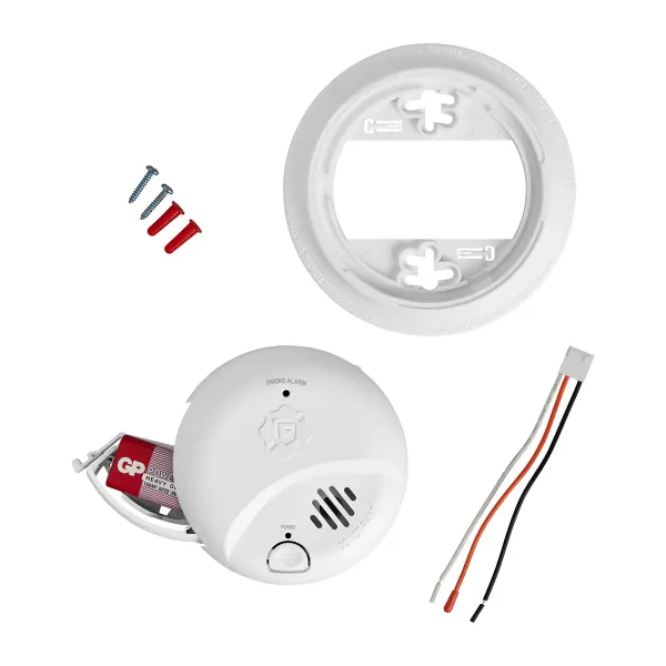 First Alert brand interconnected smoke detectors with battery backup