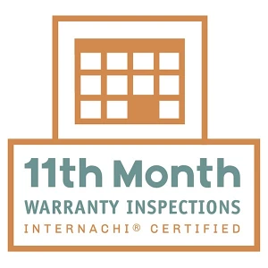 InterNACHI certification logo for 11th month warranty inspections