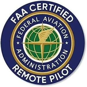 Logo for FAA certified UAS UAV remote pilot
