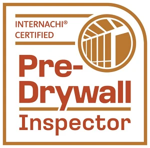 InterNACHI certification logo for Pre-Drywall inspections